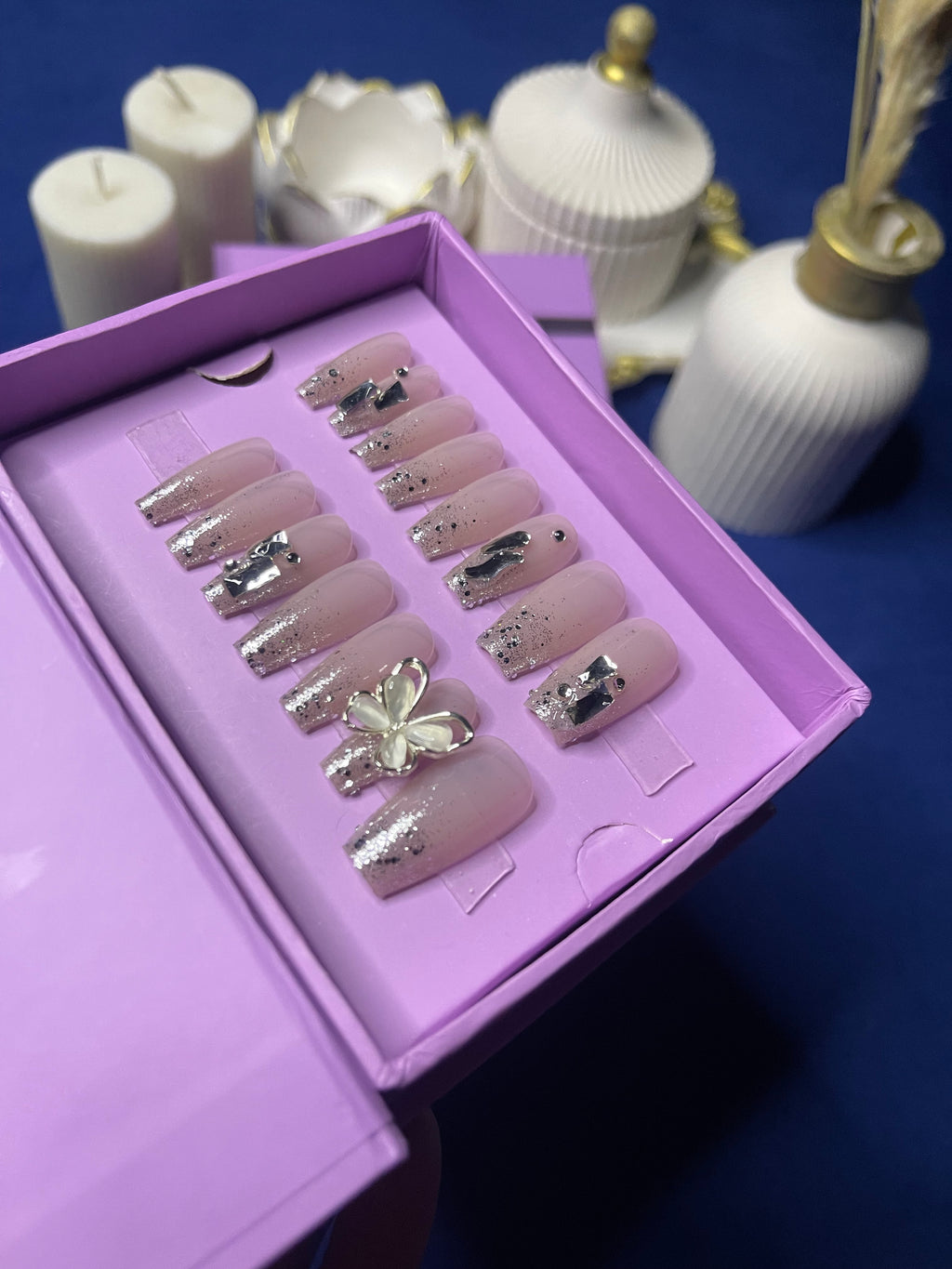 Premium Fancy Butterfly- Coffin Press Ons