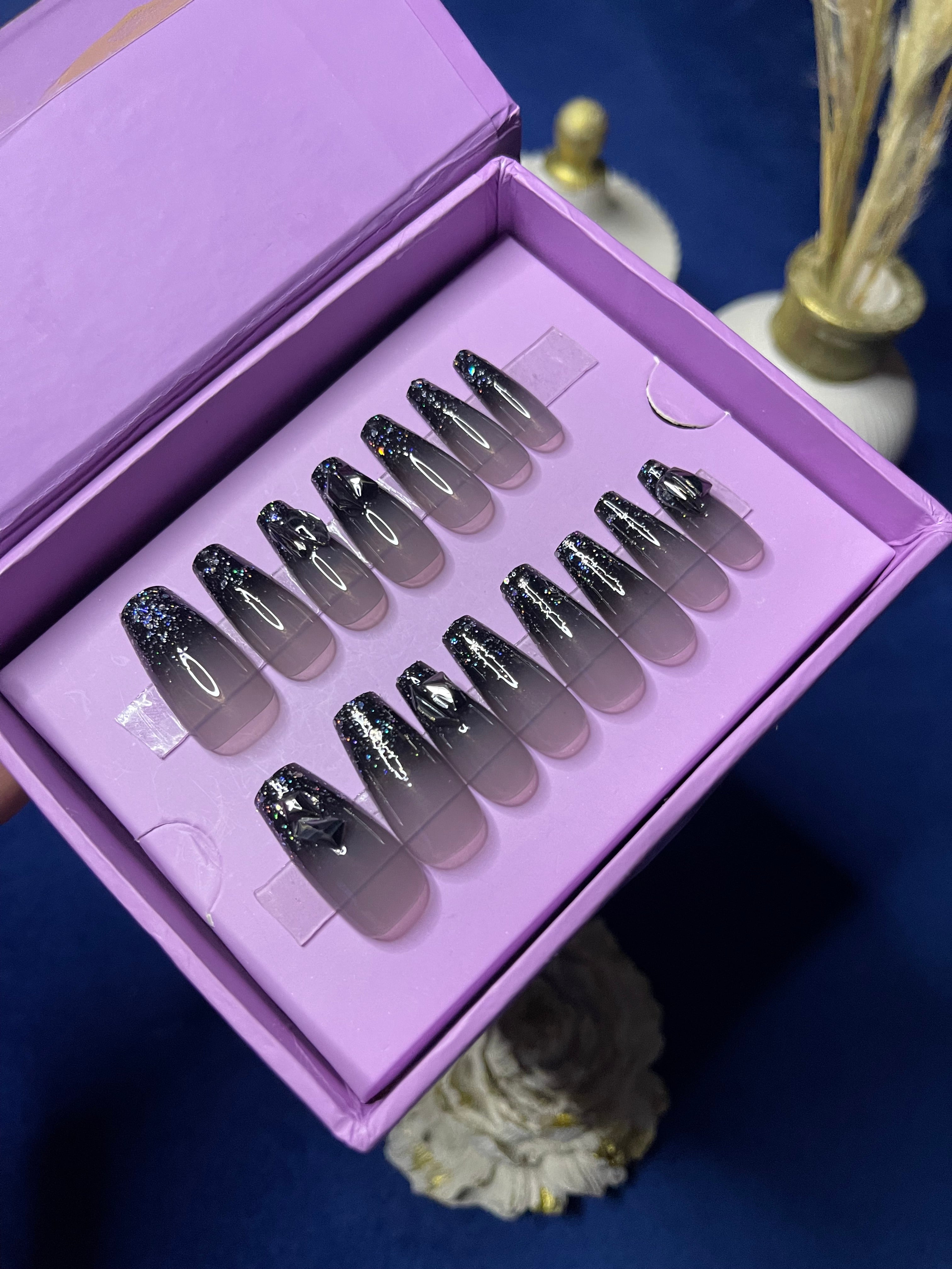 Black Gems - Coffin Press Ons