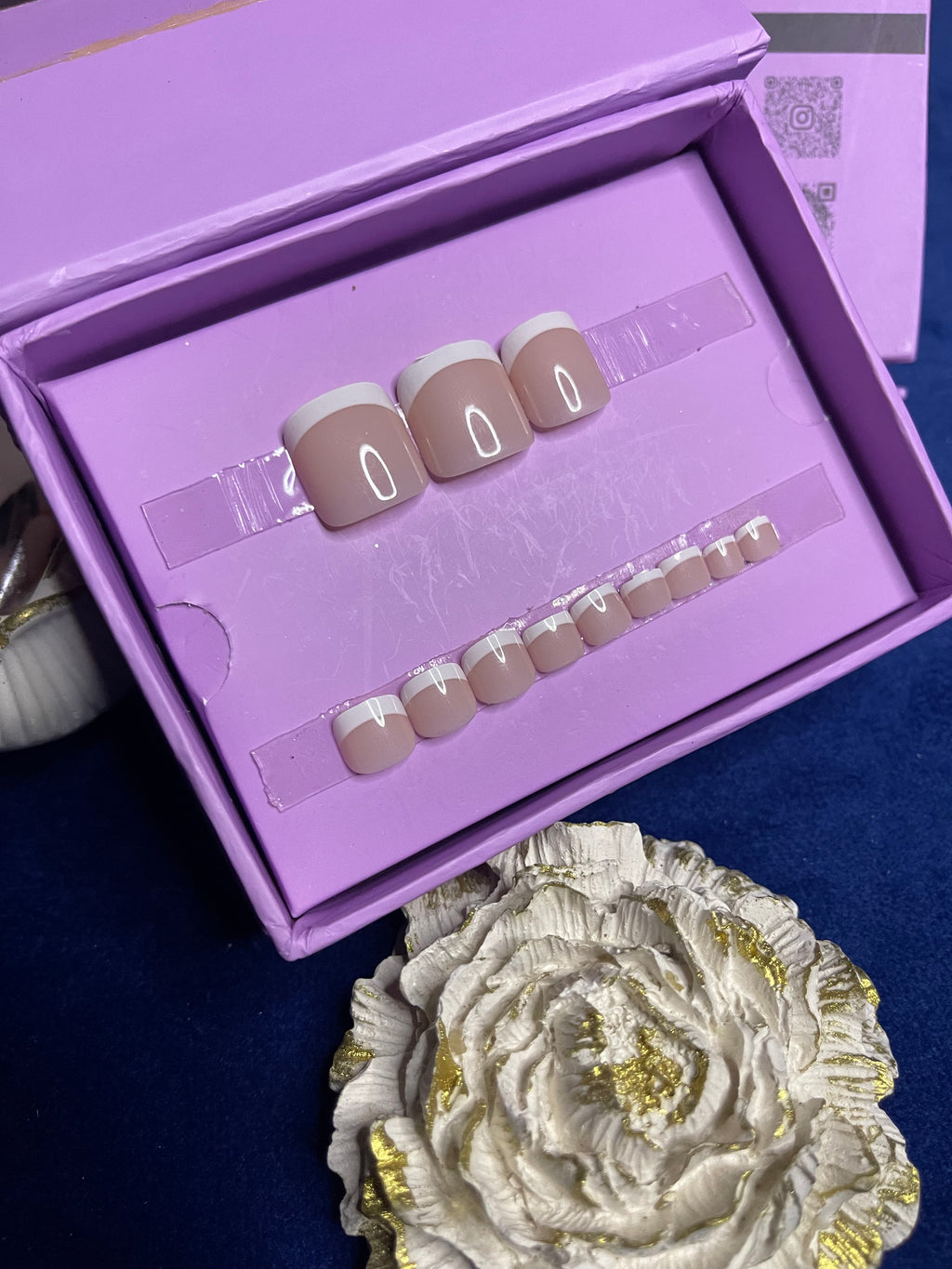 Nude French - toe nails