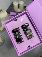 Multi floral Cat Eye - Square Press On Nails