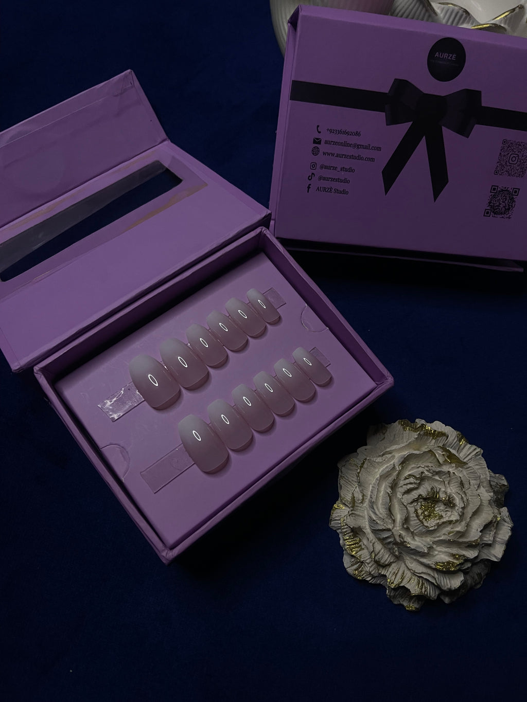 Ombre - Oval Press On Nails