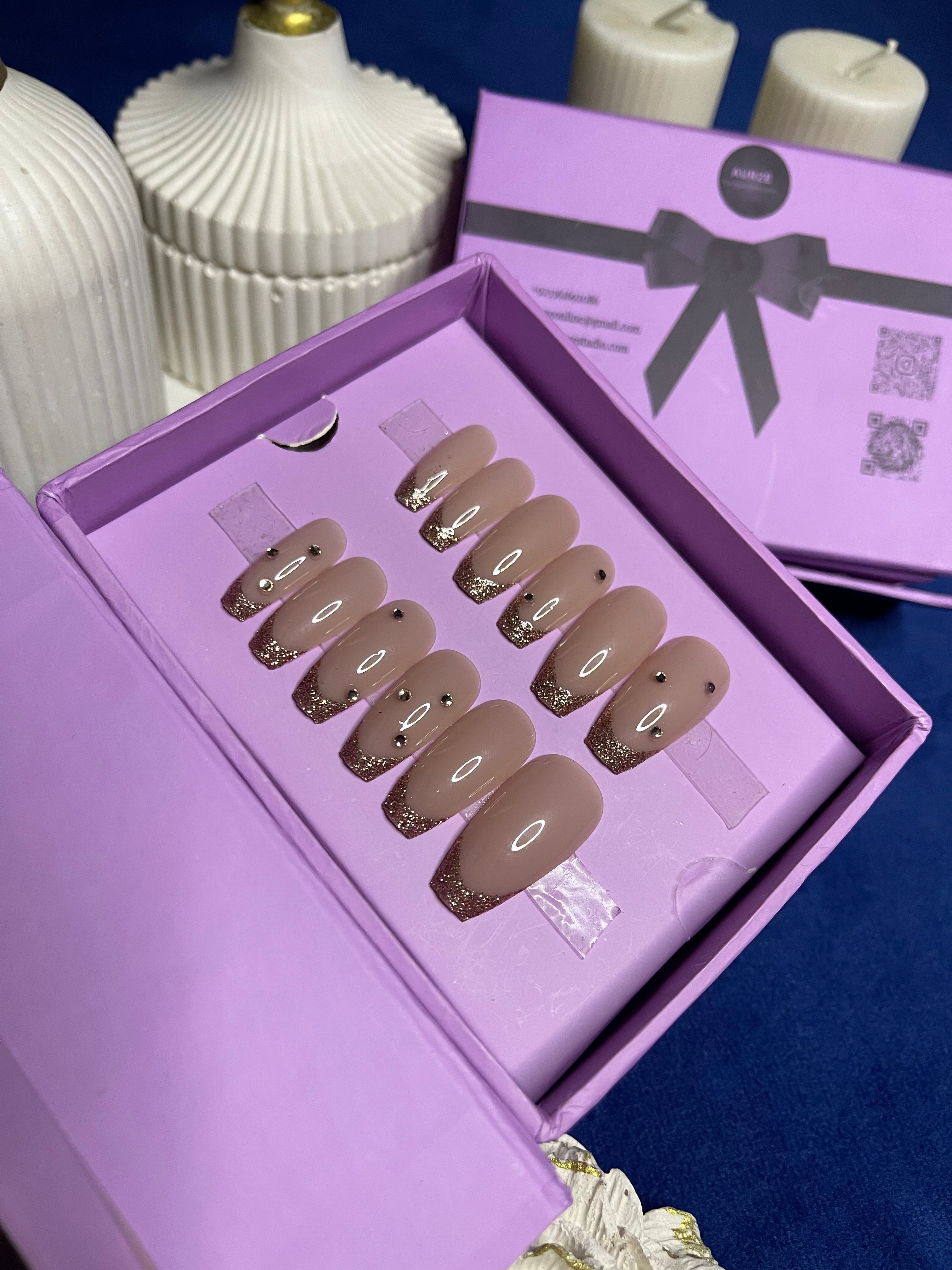 Shine Like Pearls - Coffin Press Ons