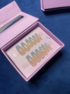 Blue French - Coffin Press On Nails