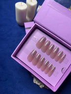 Glitter On Nude - Coffin Press Ons