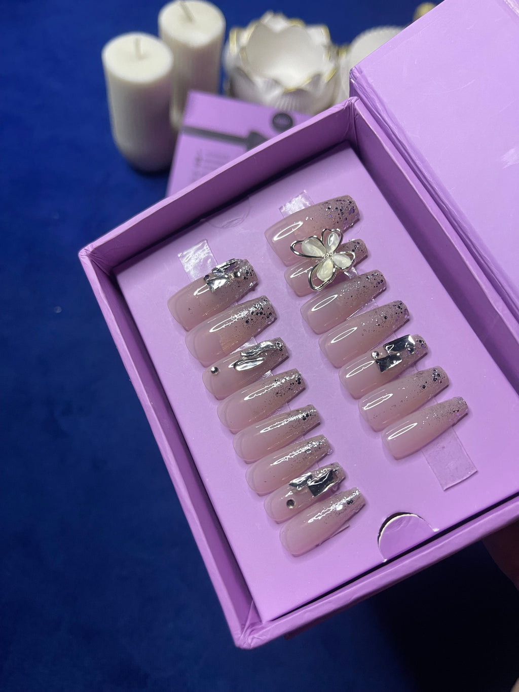 Premium Fancy Butterfly- Coffin Press Ons