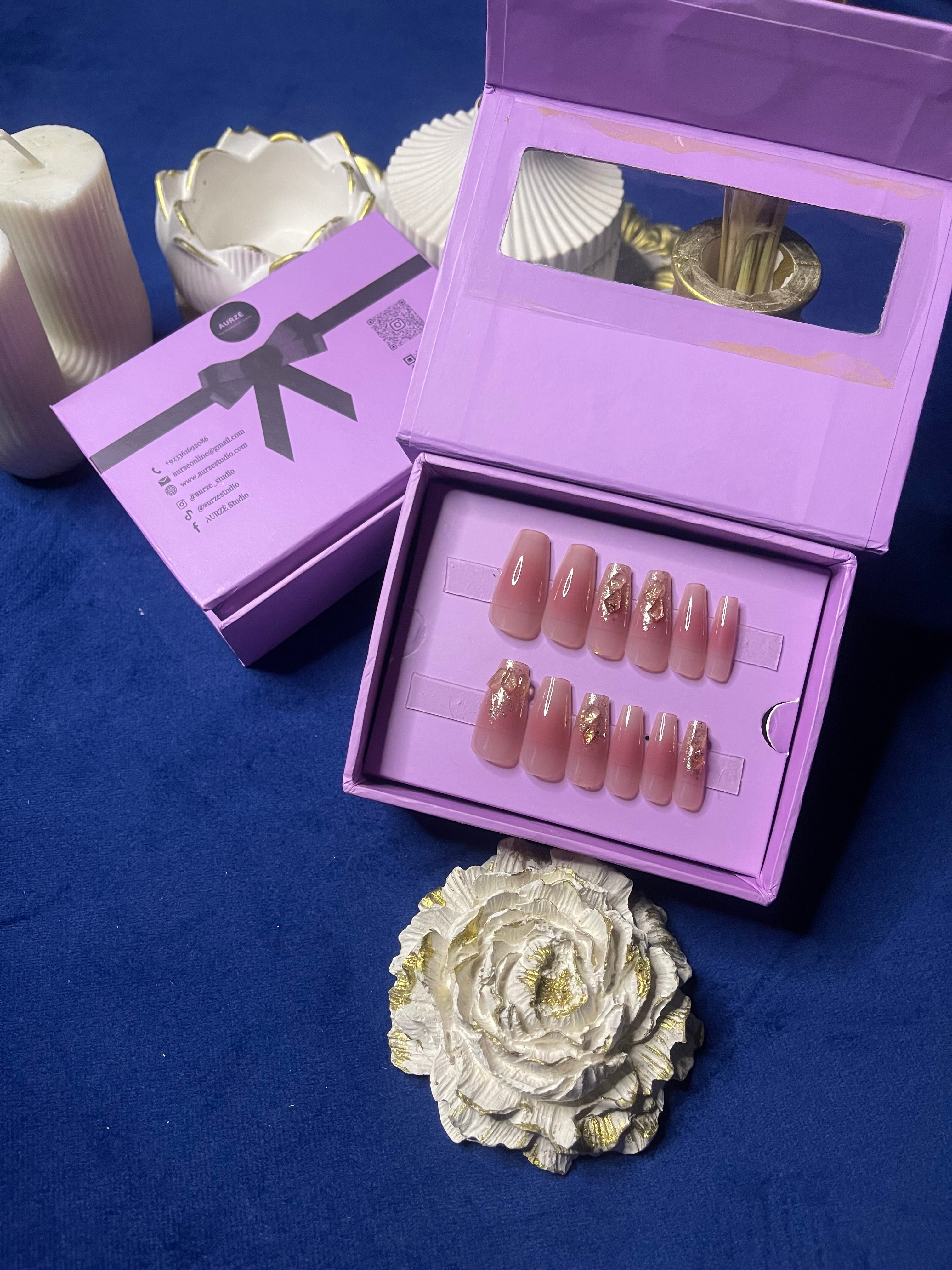 Aura of Pink - Coffin Press On Nails