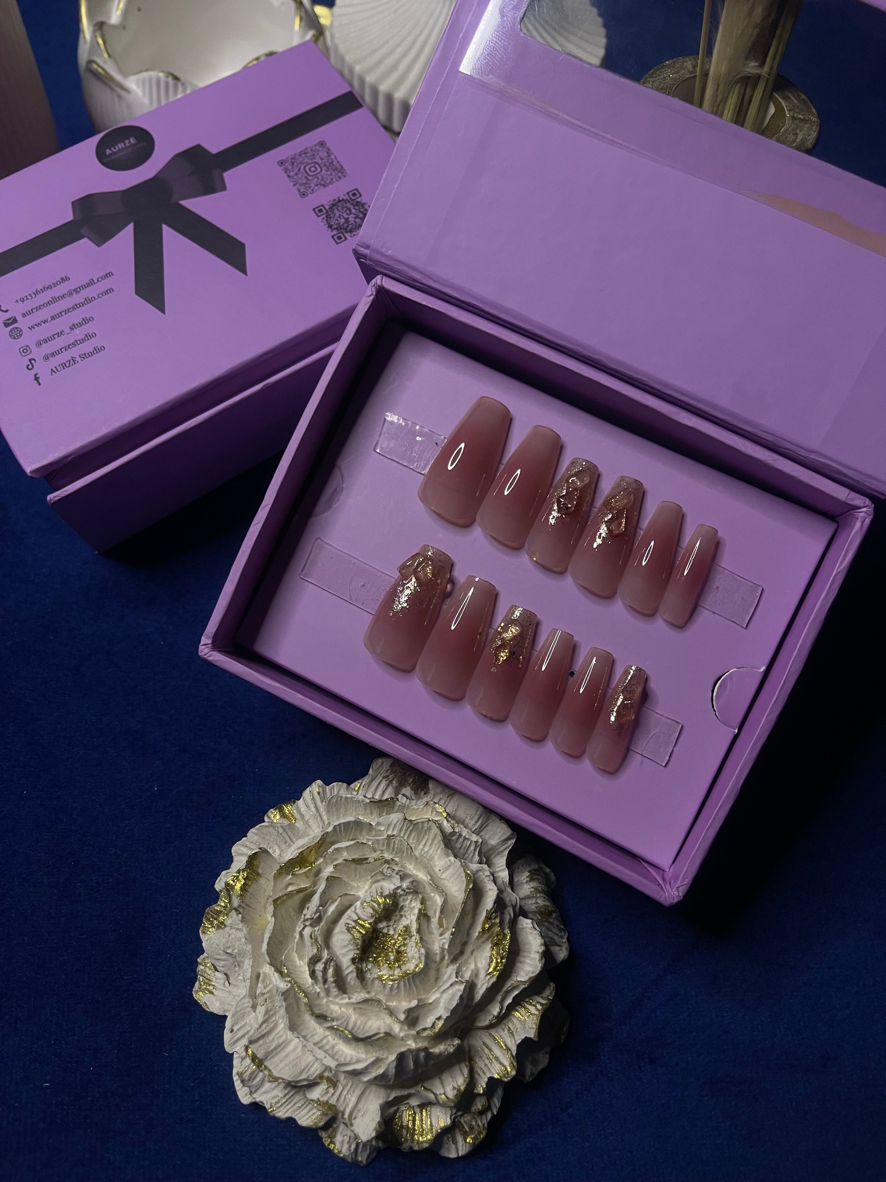 Aura of Pink - Coffin Press On Nails