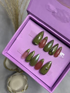 Mehndi Inspo - Almond Press On Nails