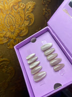 Earthy Cat Eye - Almond Press Ons