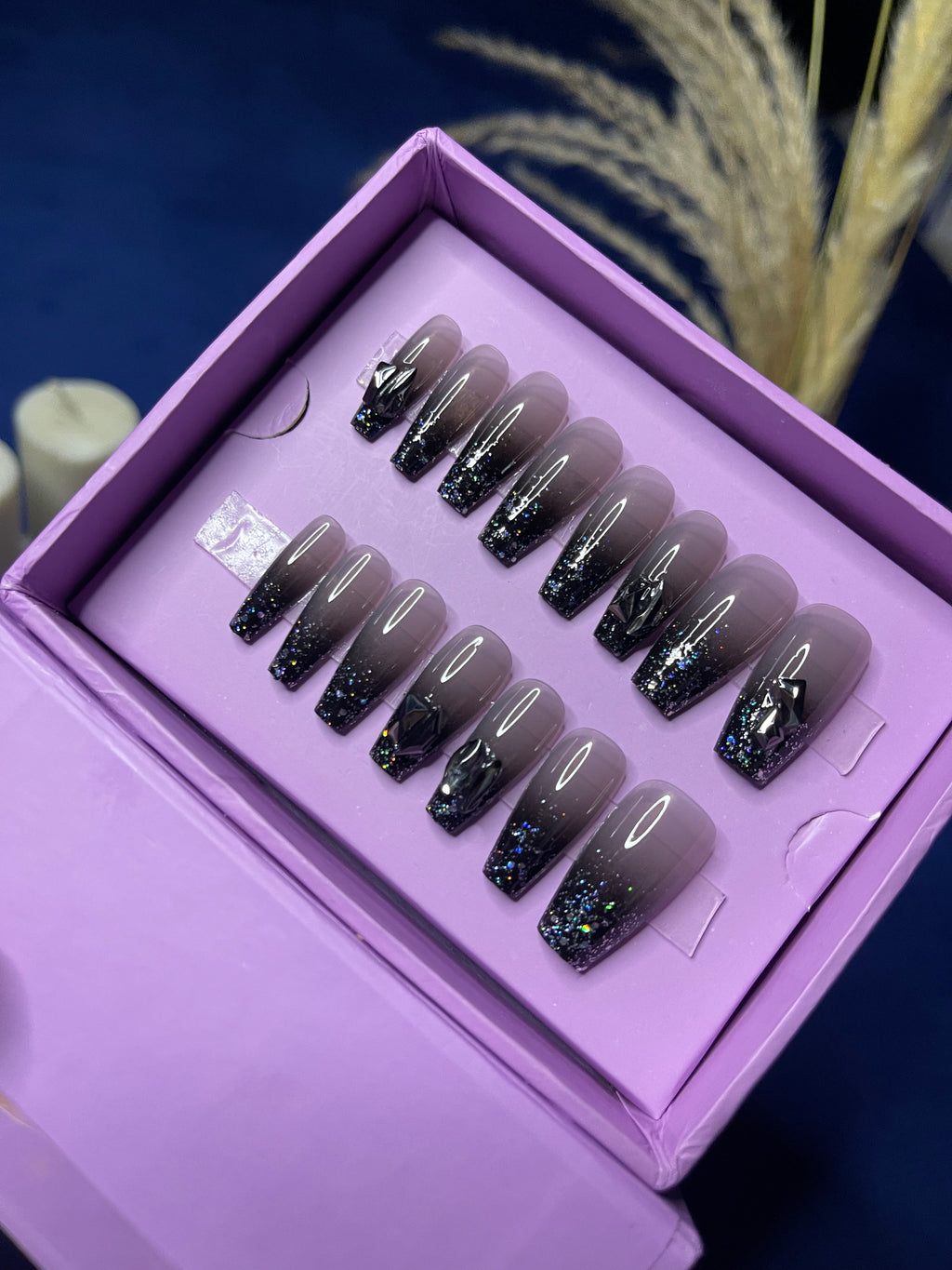 Black Gems - Coffin Press Ons