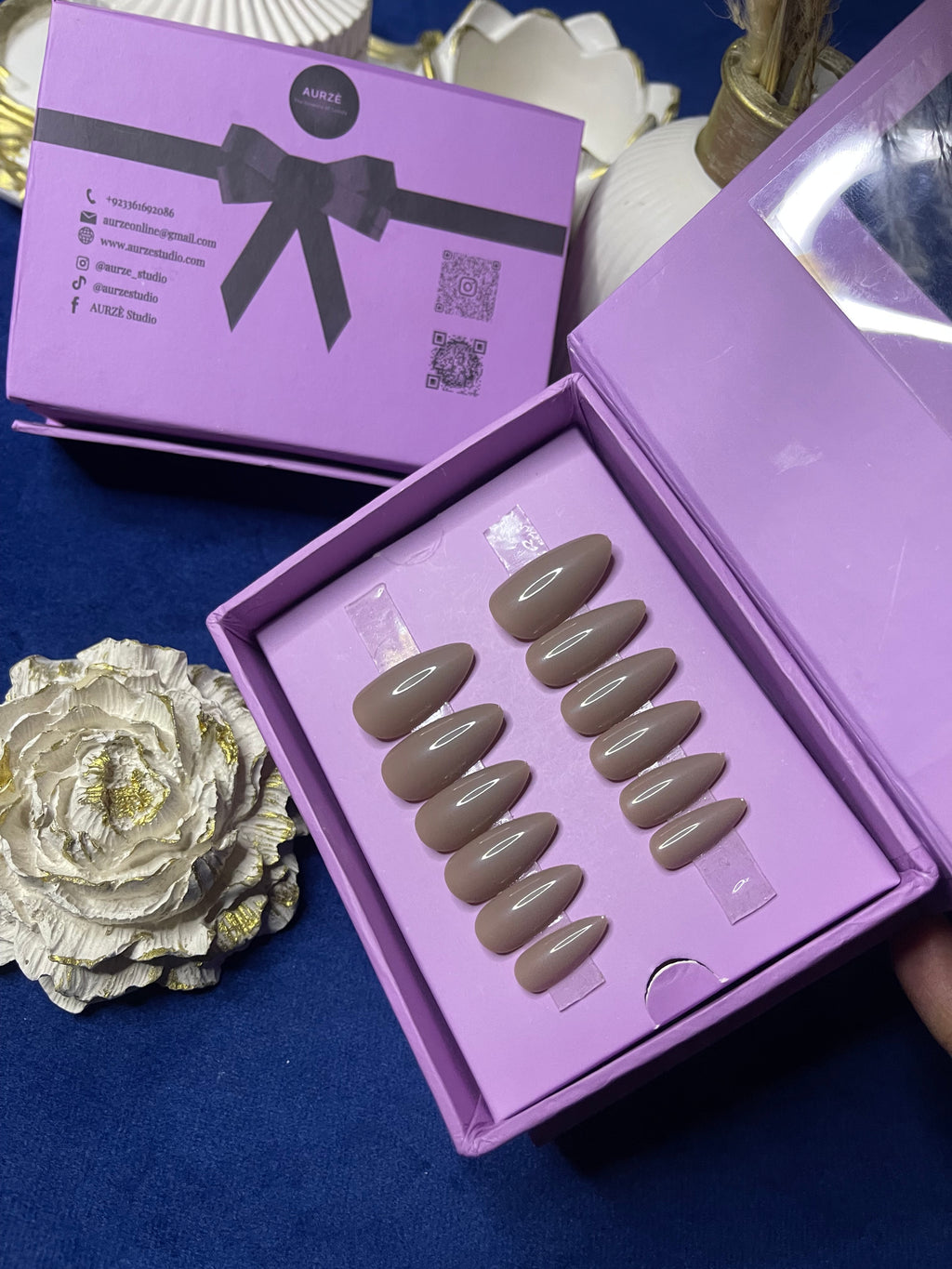 Nude- Medium Almond Press On Nails