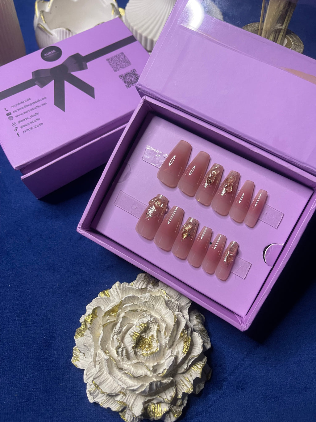 Aura of Pink - Coffin Press On Nails