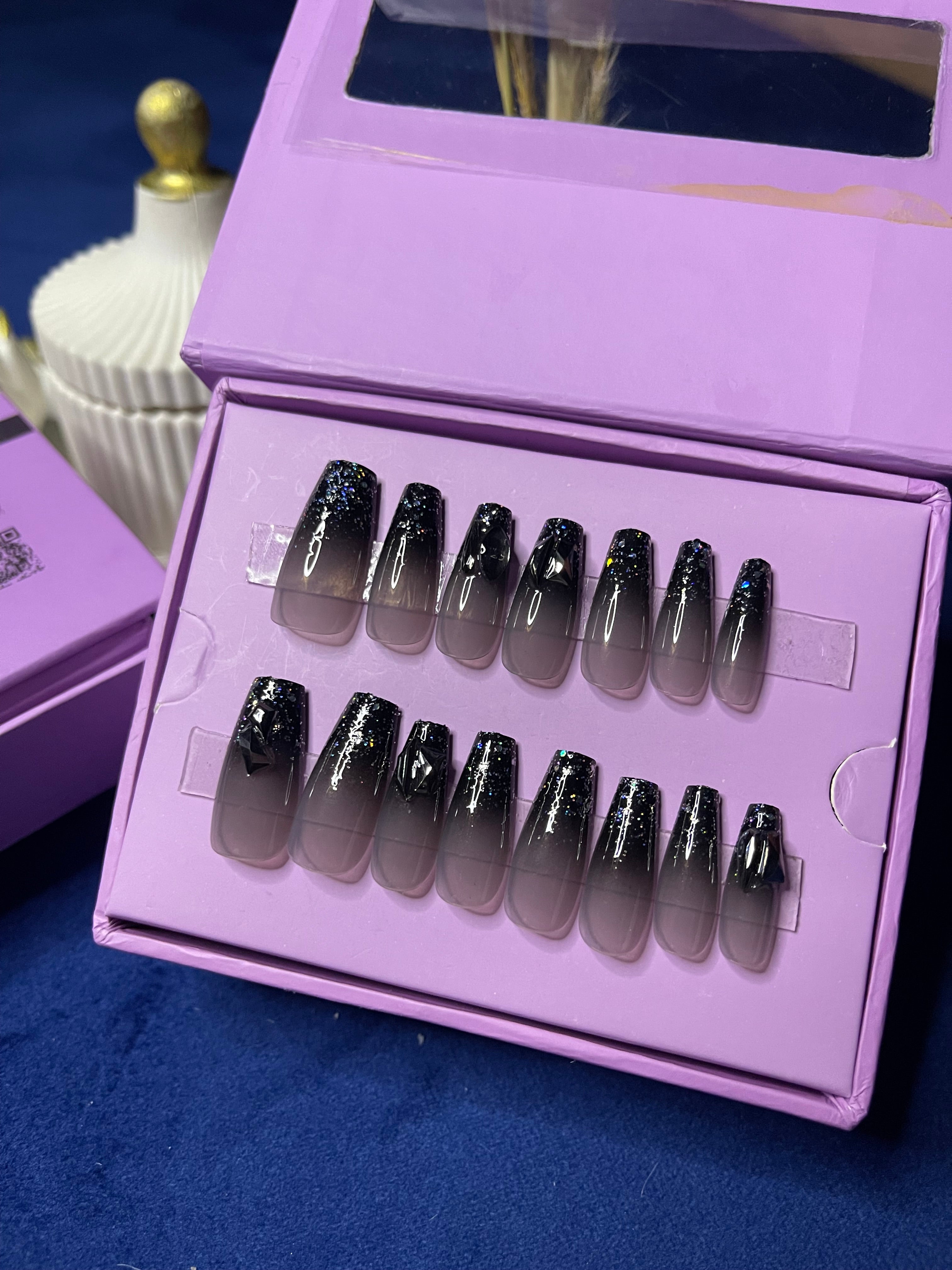 Black Gems - Coffin Press Ons