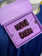 Red Rose - Square Press On Nails