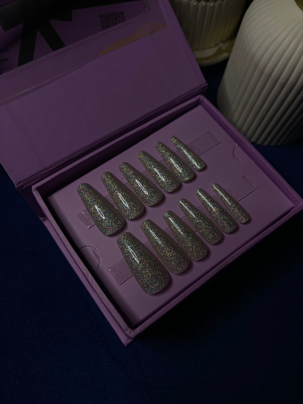 Champagne Wedding Inspo- Coffin extra long Press Ons