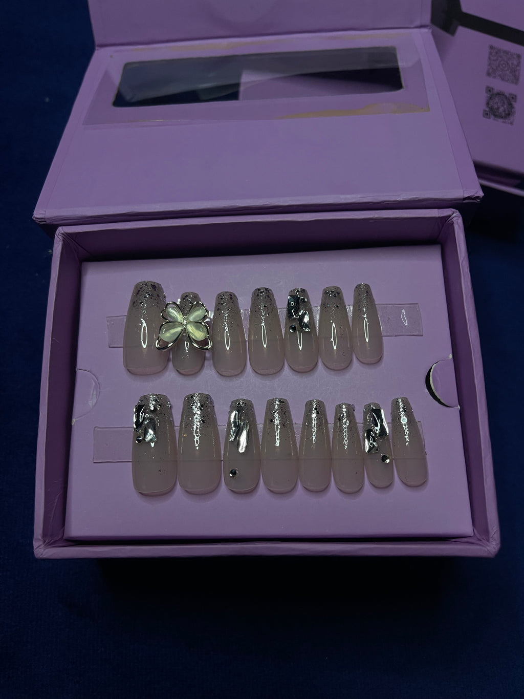 Premium Fancy Butterfly- Coffin Press Ons