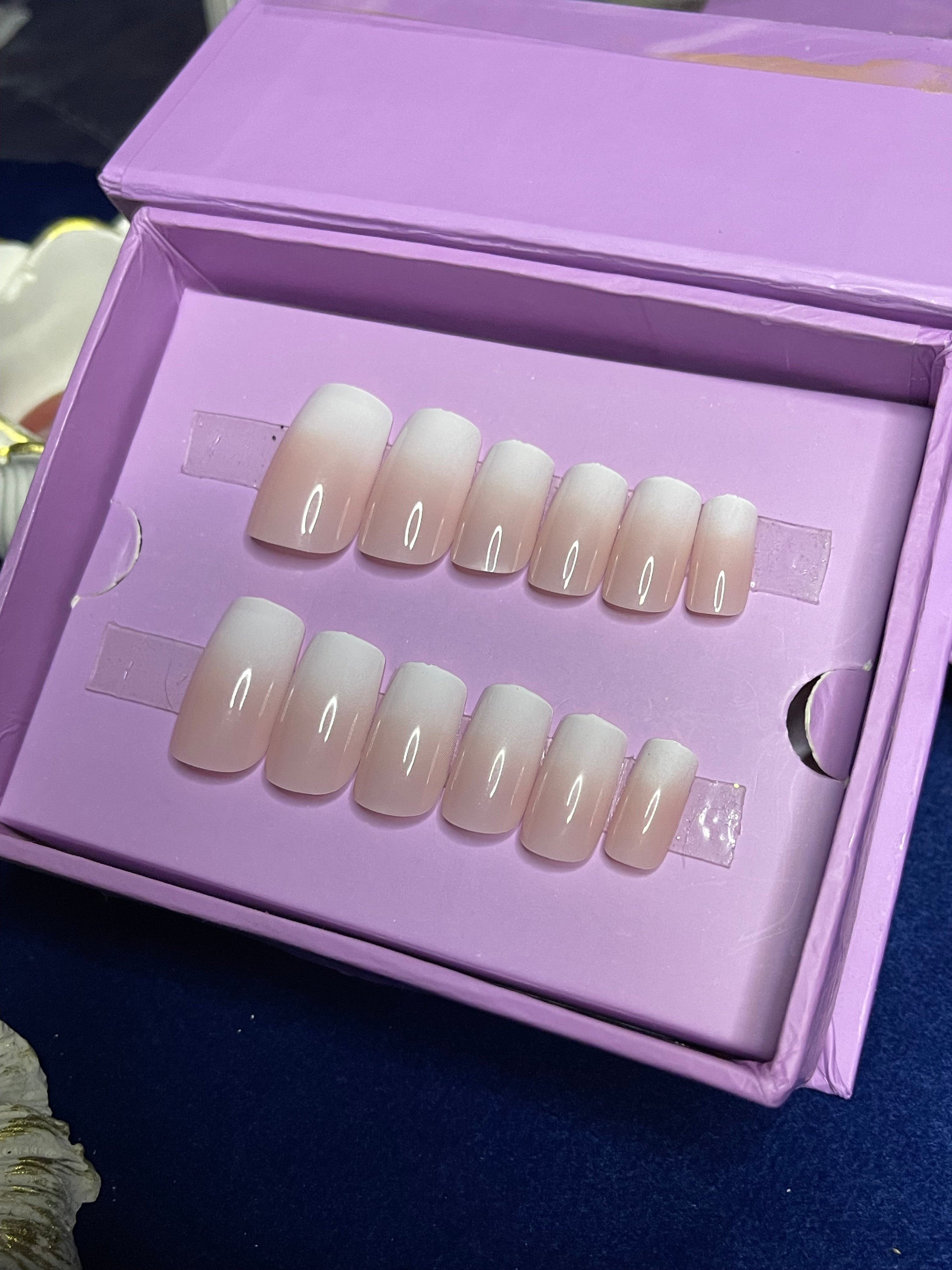 Nude Ombre - Square Press On Nails