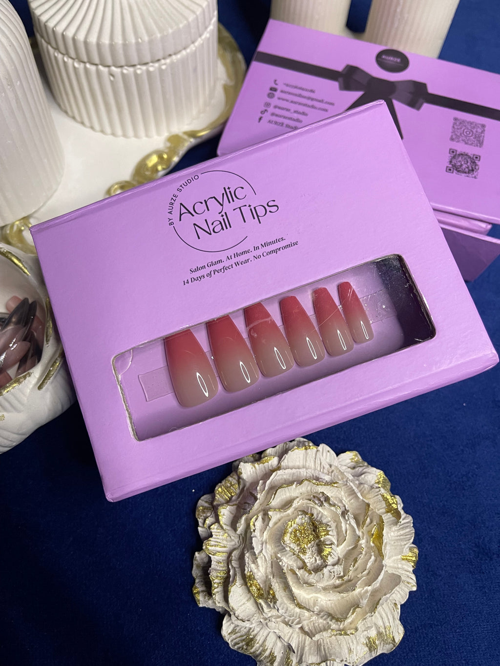 Carrot Ombre - Coffin Press Ons