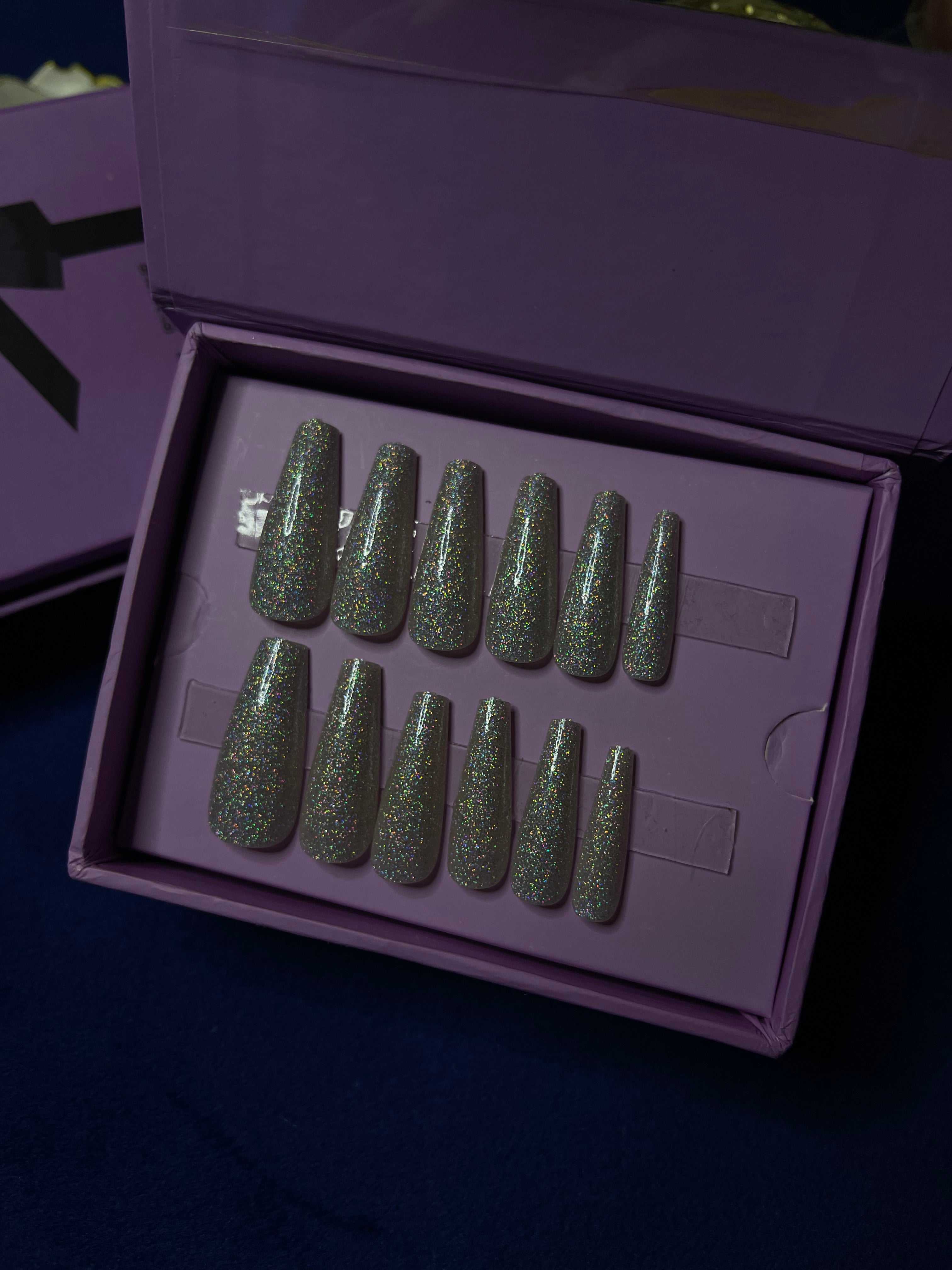 Champagne Wedding Inspo- Coffin extra long Press Ons