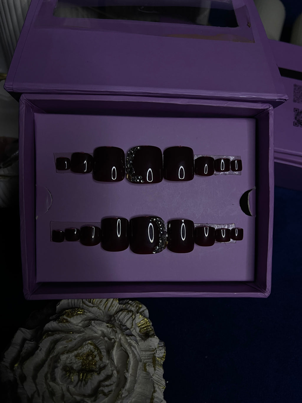 Luxury Cherry Red- toe nails