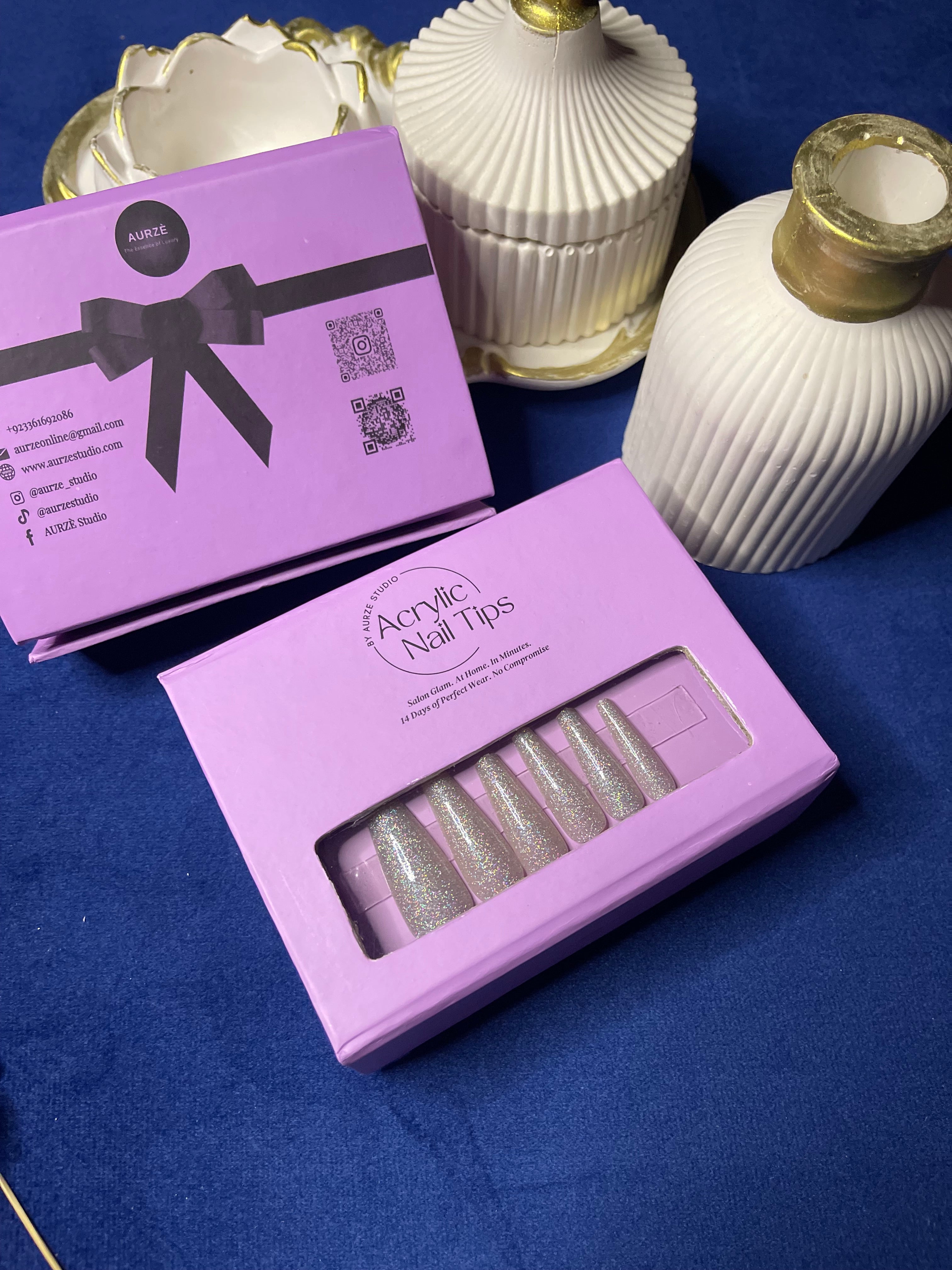 Champagne Wedding Inspo- Coffin extra long Press Ons