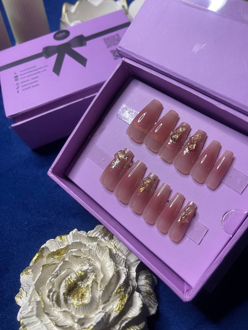 Aura of Pink - Coffin Press On Nails