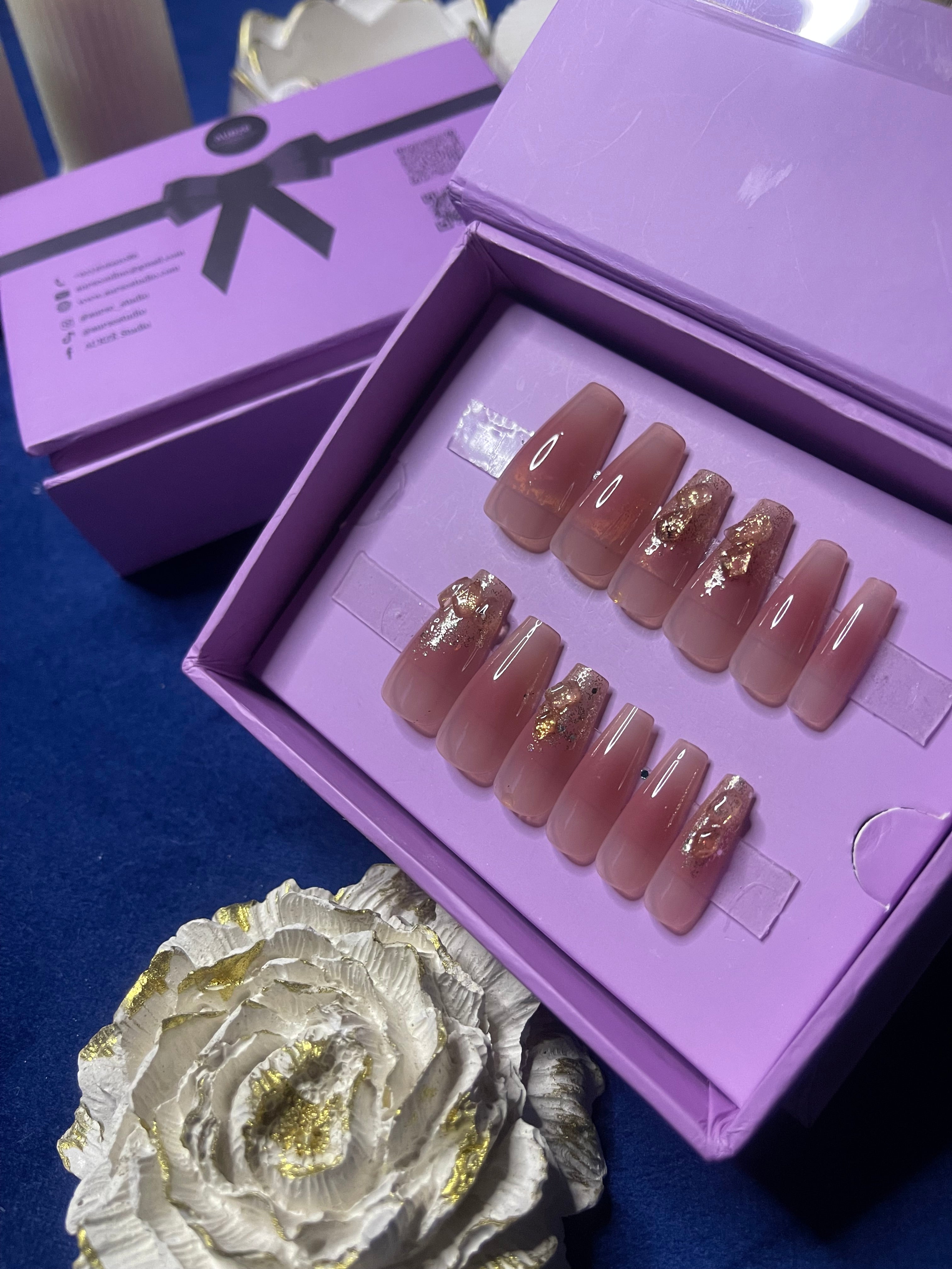 Aura of Pink - Coffin Press On Nails