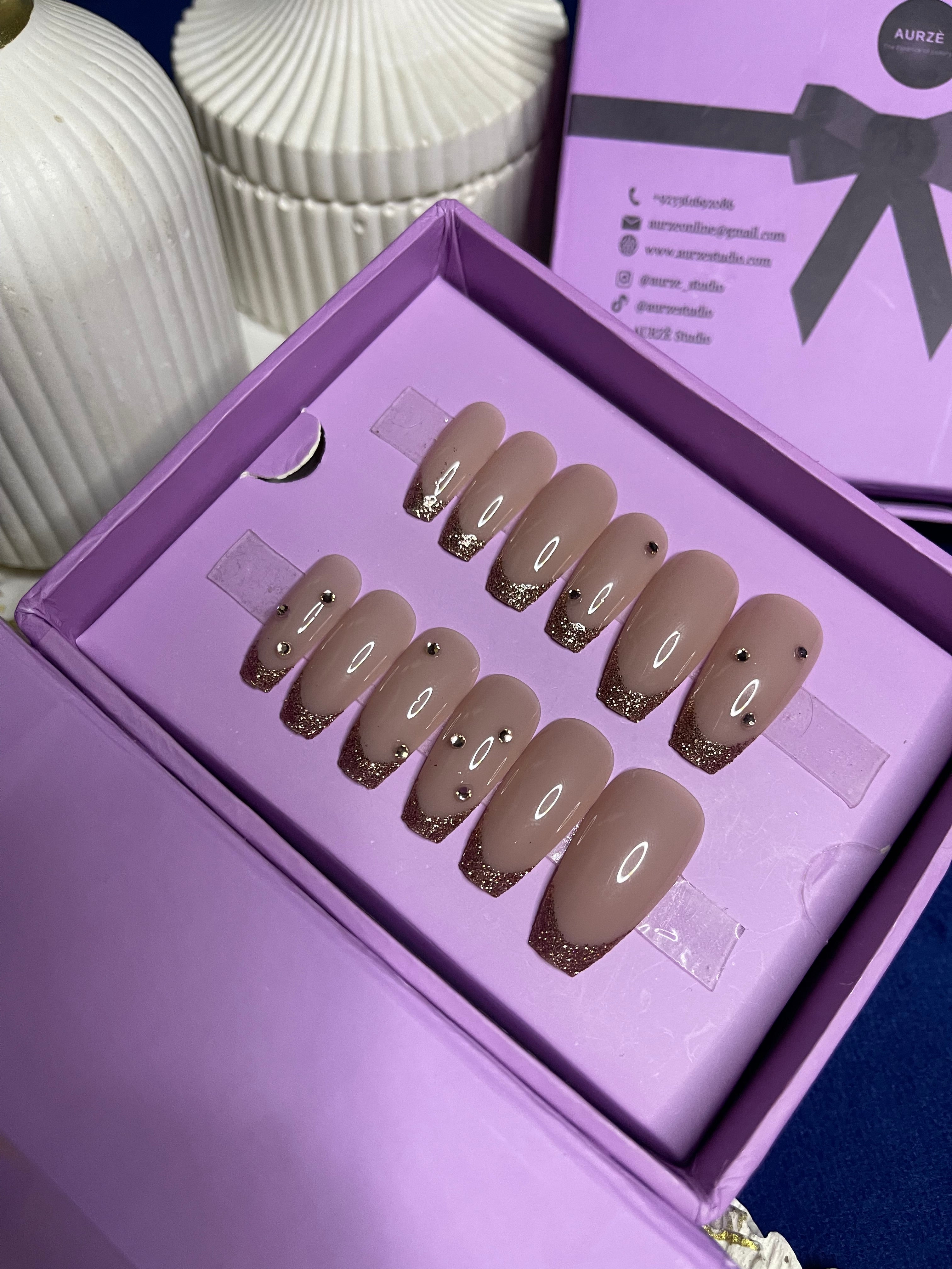 Shine Like Pearls - Coffin Press Ons