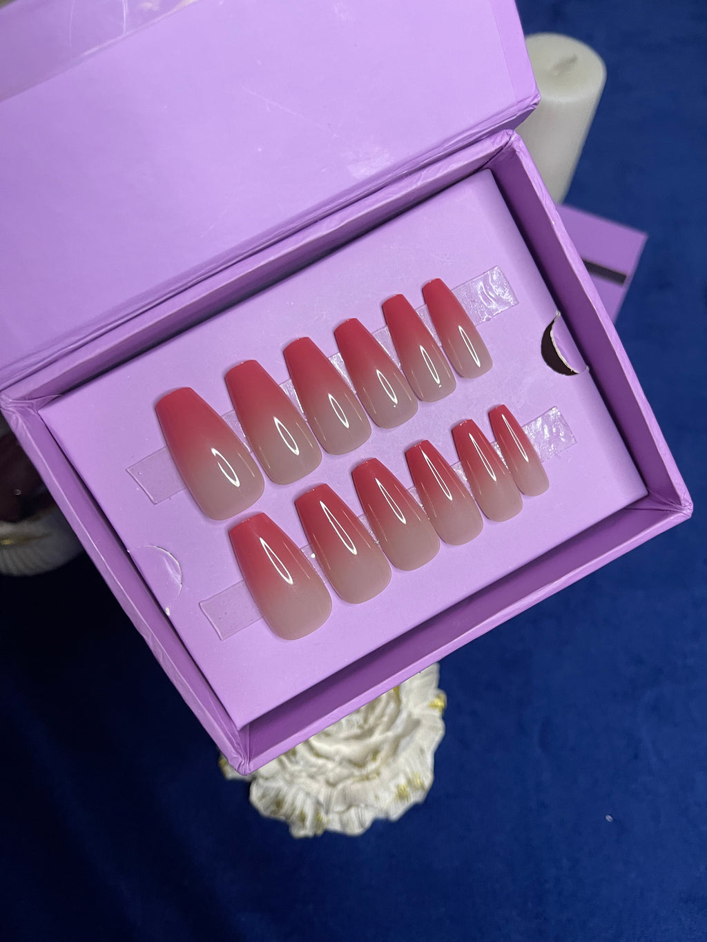 Carrot Ombre - Coffin Press Ons