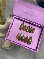 Mehndi Inspo - Almond Press On Nails