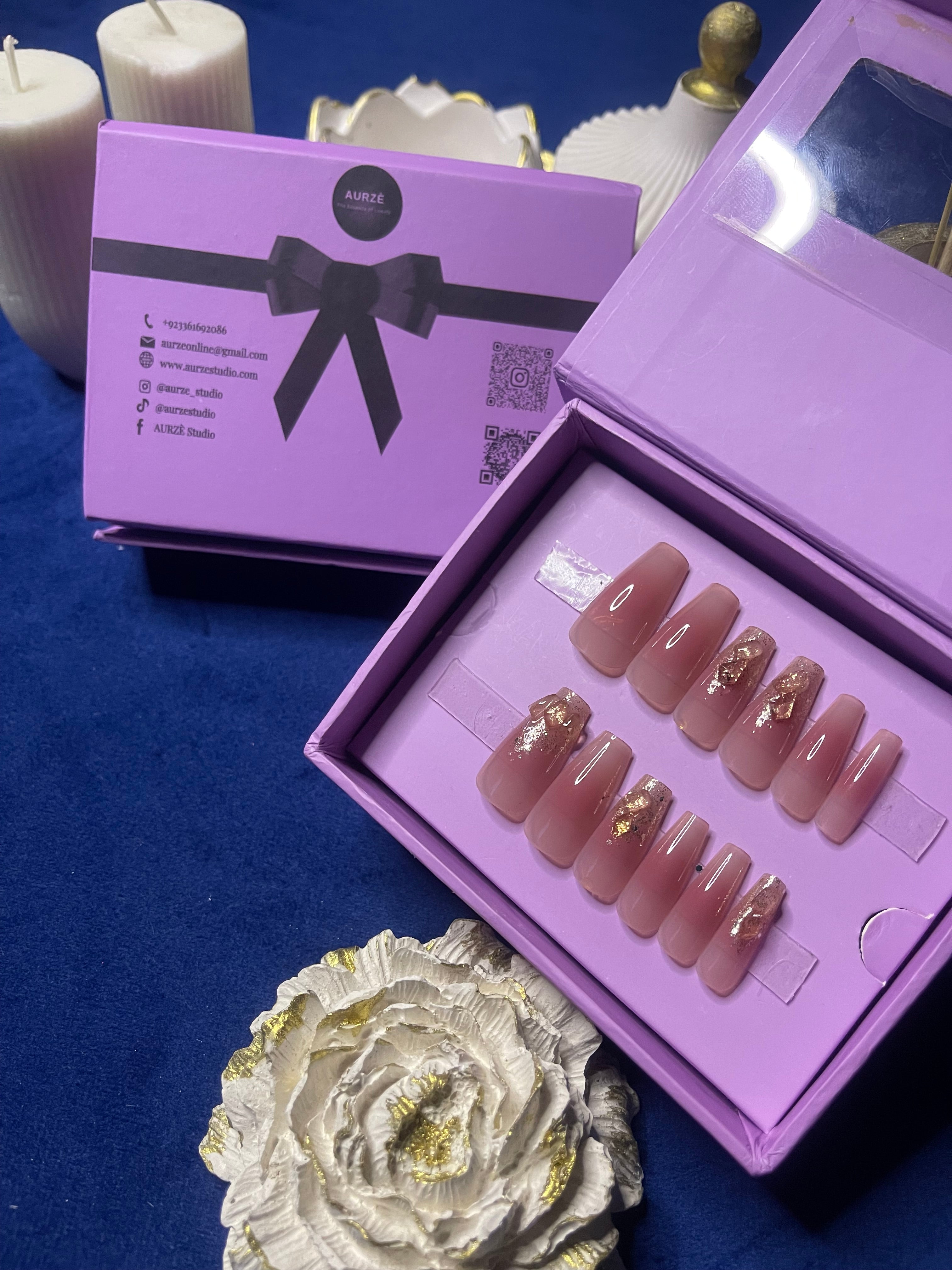 Aura of Pink - Coffin Press On Nails