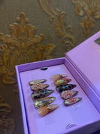 Aura of Leopard Brown- Stiletto Press On Nails