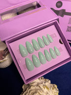 Plain Pistachio- Almond Press Ons