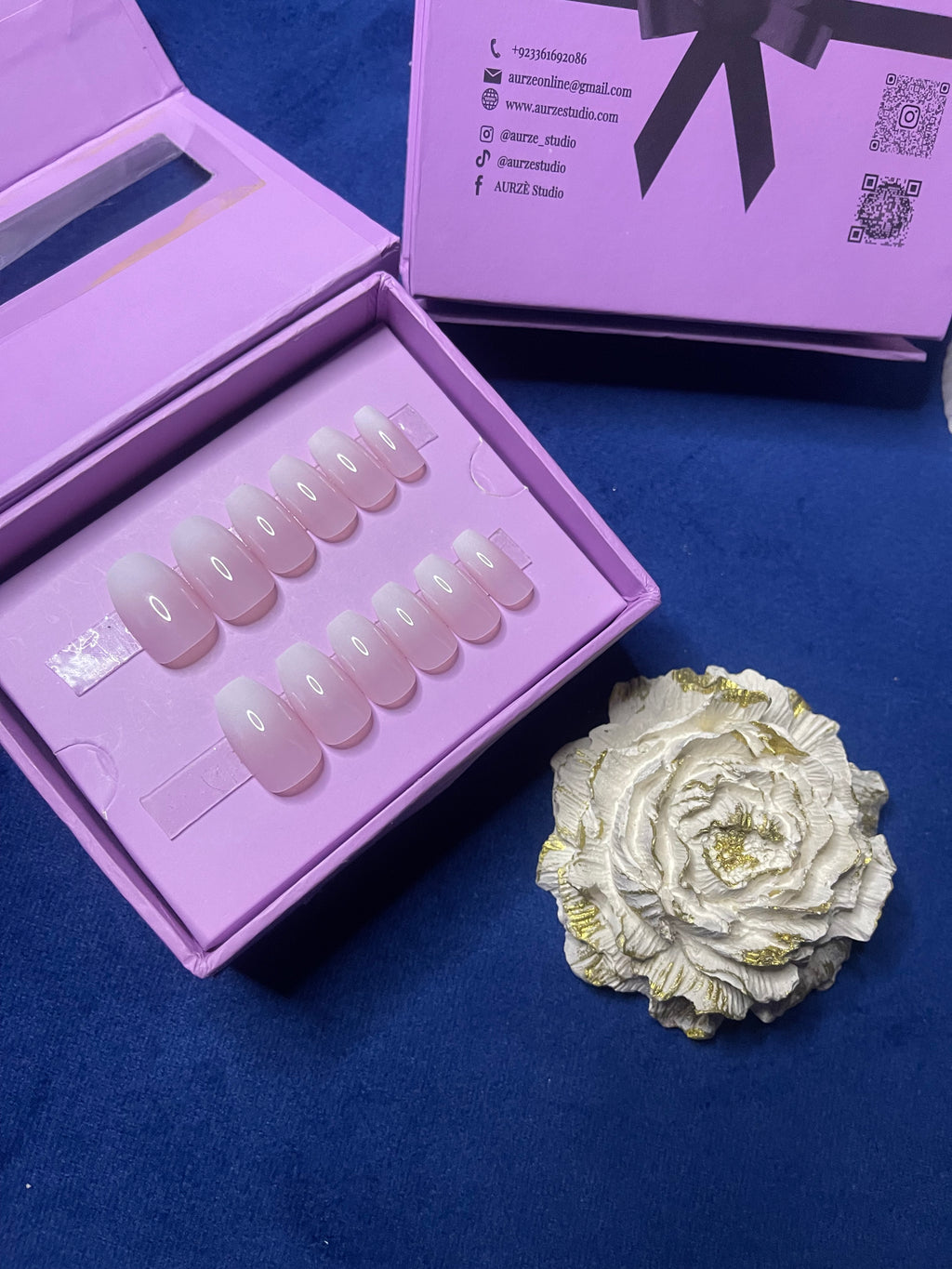 Ombre - Oval Press On Nails