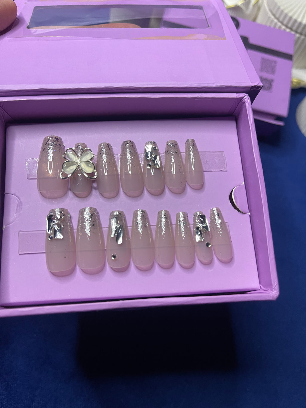 Premium Fancy Butterfly- Coffin Press Ons