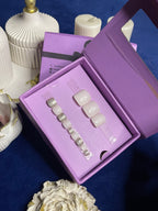 Silverish White - Toe nails