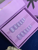 Plain Liliac - short Square Press Ons