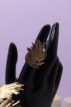 Sleek Wrist Series 0101 - AZ Golden Bangle & Ring Set