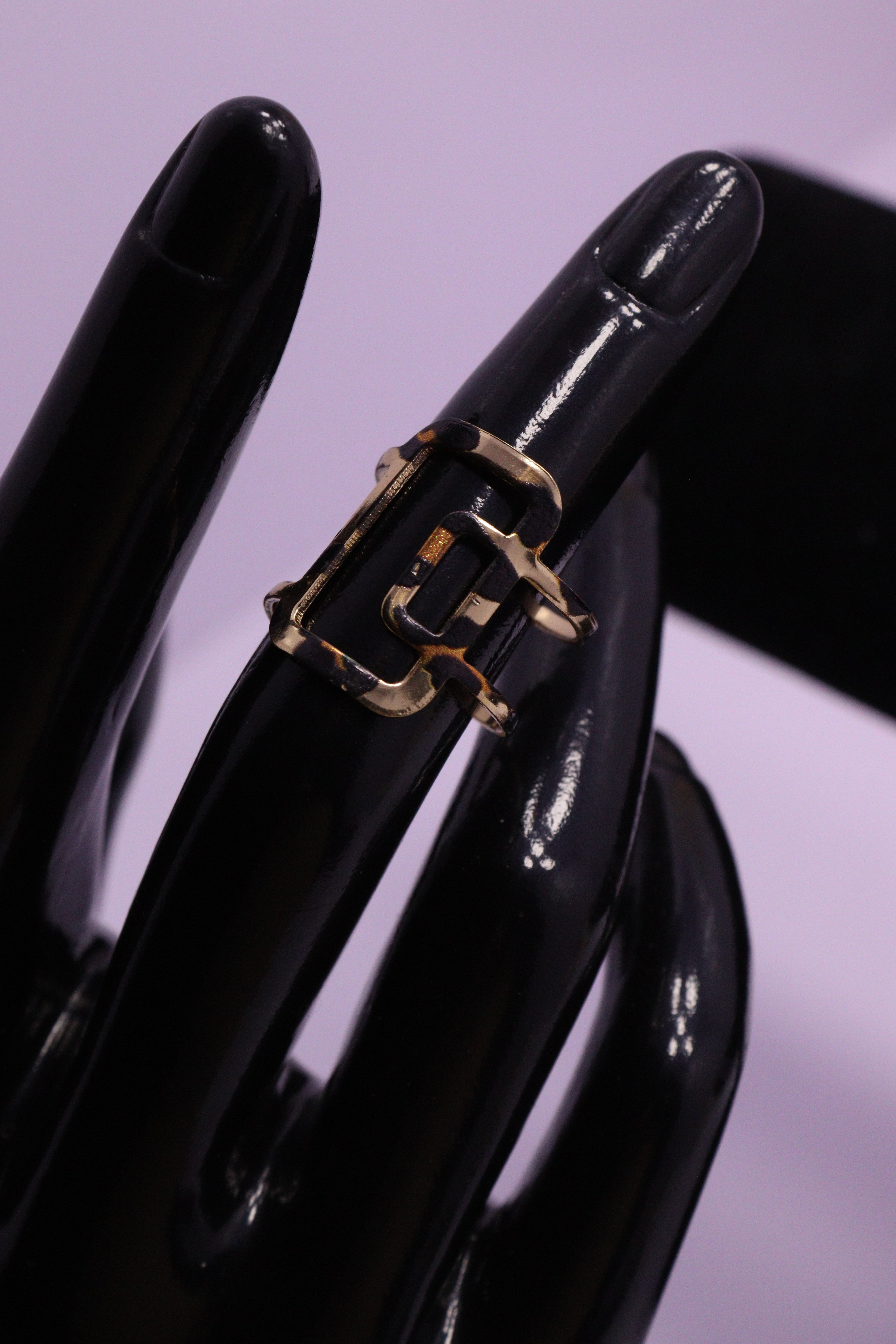 Sleek Wrist Series 0103 - AZ Golden Bangle & Ring Set