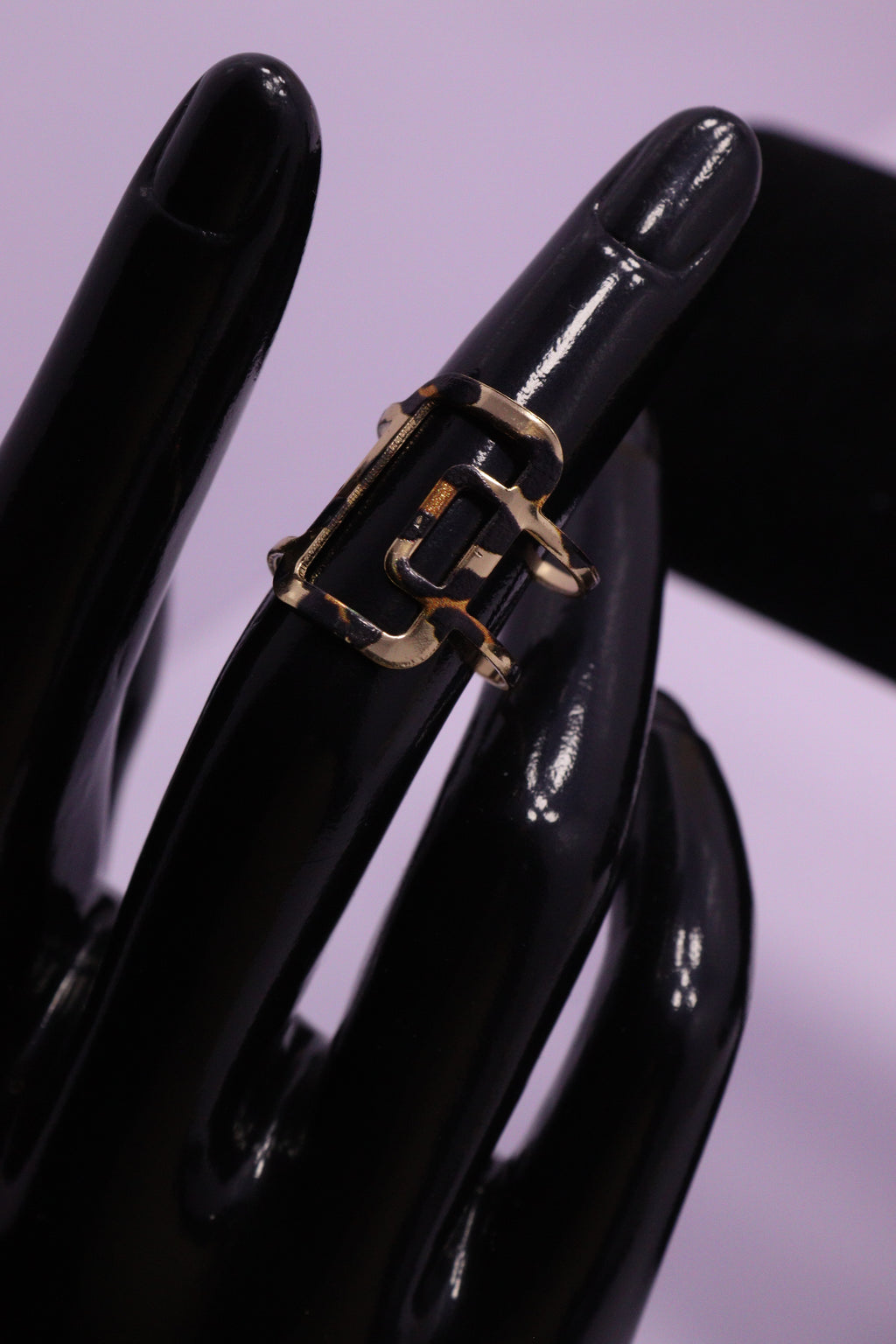 Sleek Wrist Series 0103 - AZ Golden Bangle & Ring Set