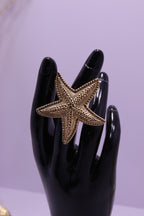 Sleek Wrist Series 0106 - AZ Golden Bangle & Ring Set