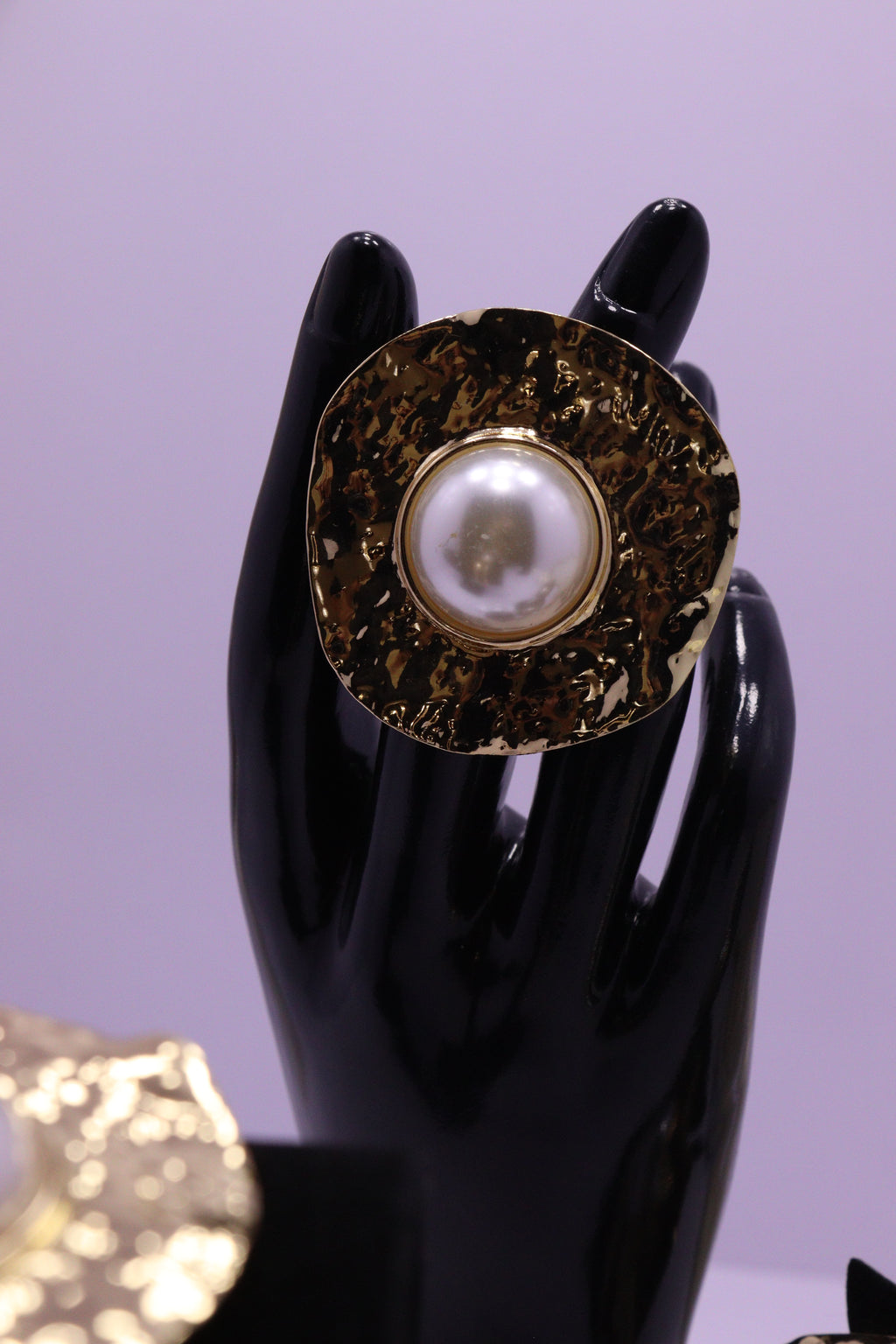 Sleek Wrist Series 0107 - AZ Golden Bangle, Ring & Ear ring Set