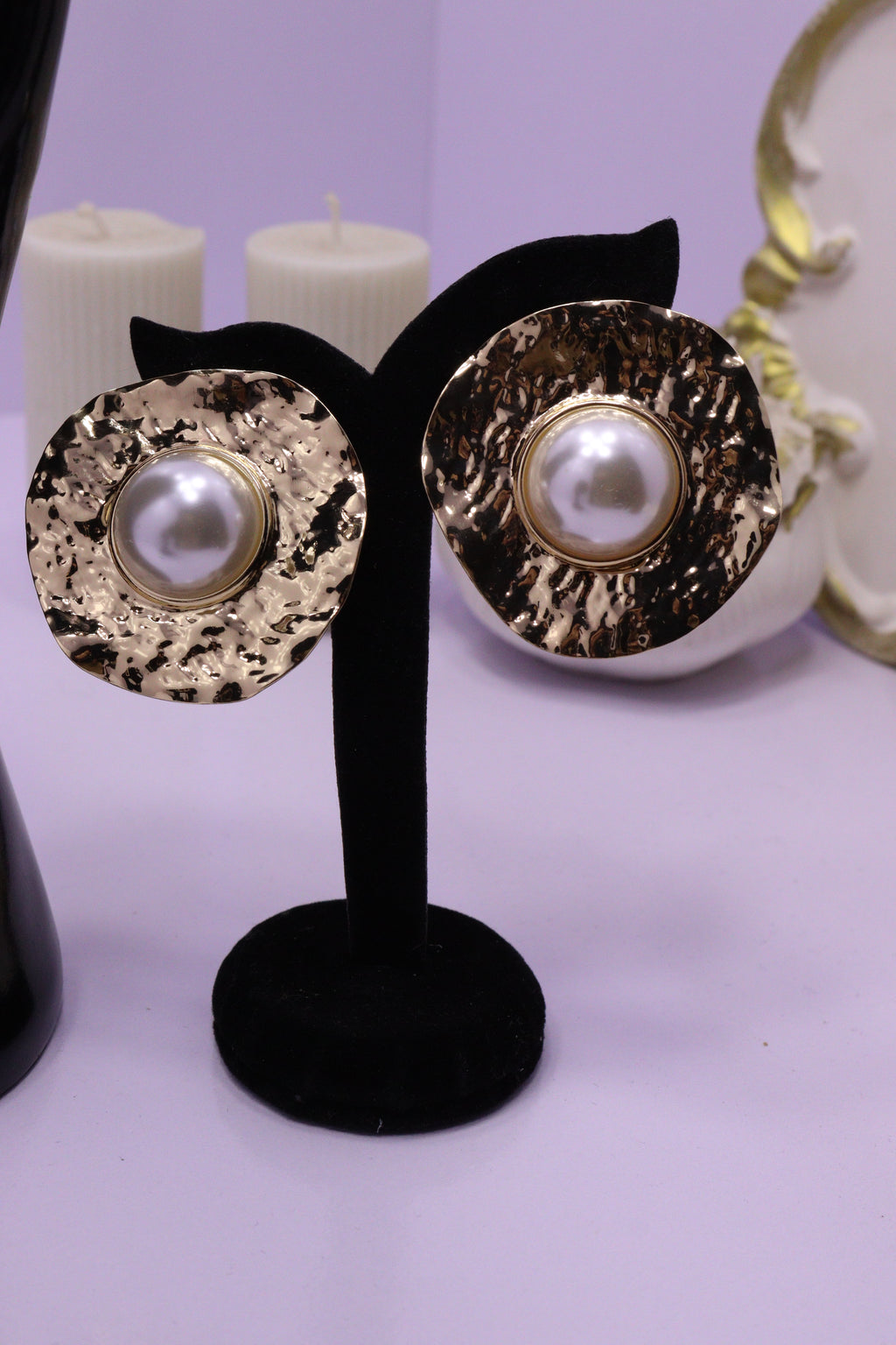 Sleek Wrist Series 0107 - AZ Golden Bangle, Ring & Ear ring Set