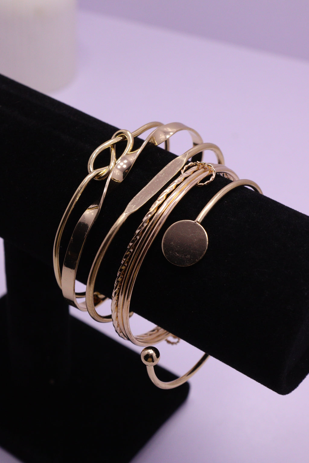 Sleek Wrist Series 0112 - AZ Golden Bangle Set