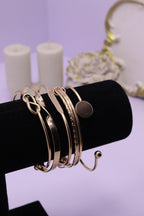 Sleek Wrist Series 0112 - AZ Golden Bangle Set