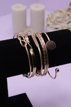 Sleek Wrist Series 0112 - AZ Golden Bangle Set