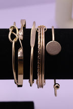 Sleek Wrist Series 0112 - AZ Golden Bangle Set