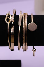 Sleek Wrist Series 0112 - AZ Golden Bangle Set