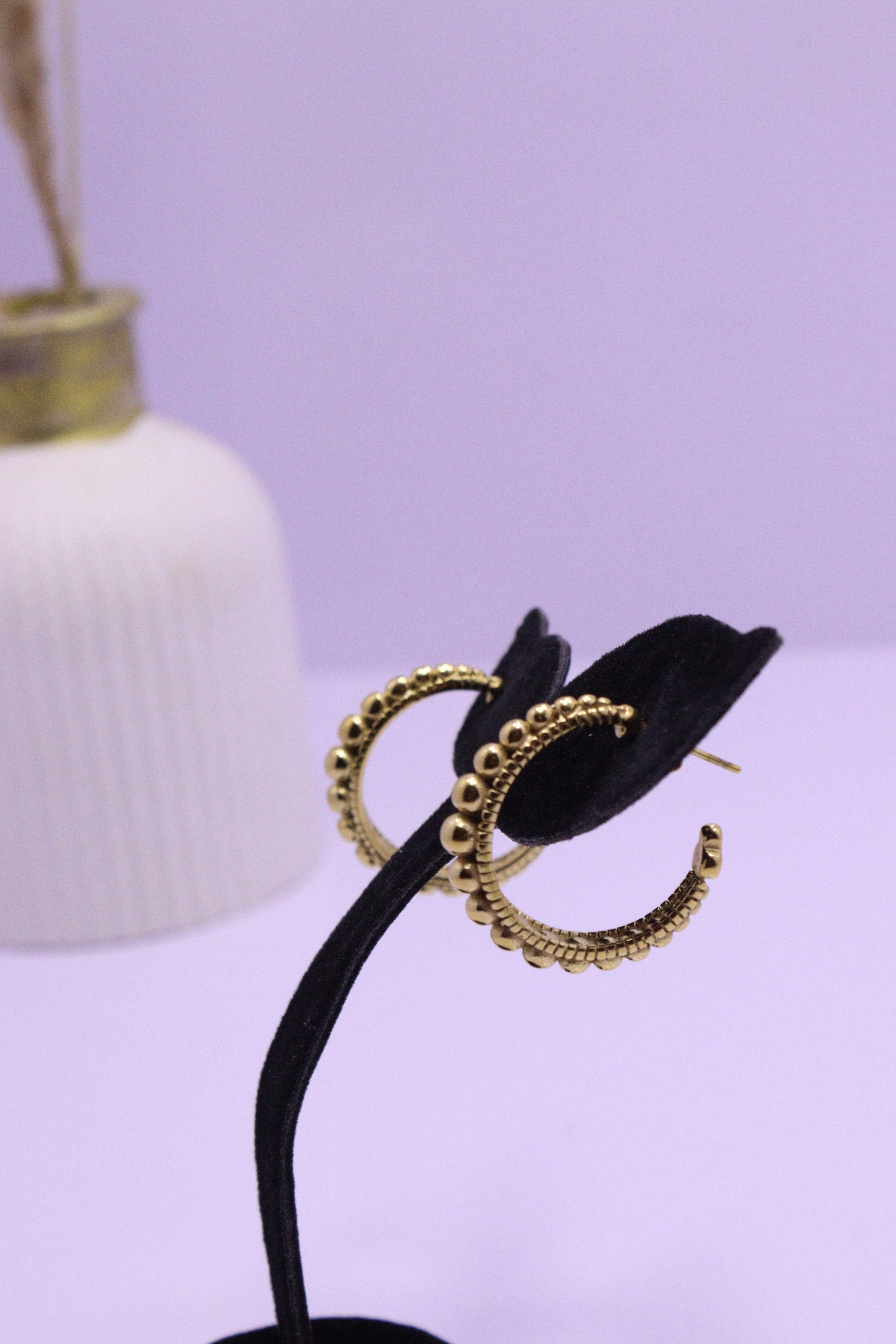 Bold Glow Series 0002 - AZ Golden Ear ring