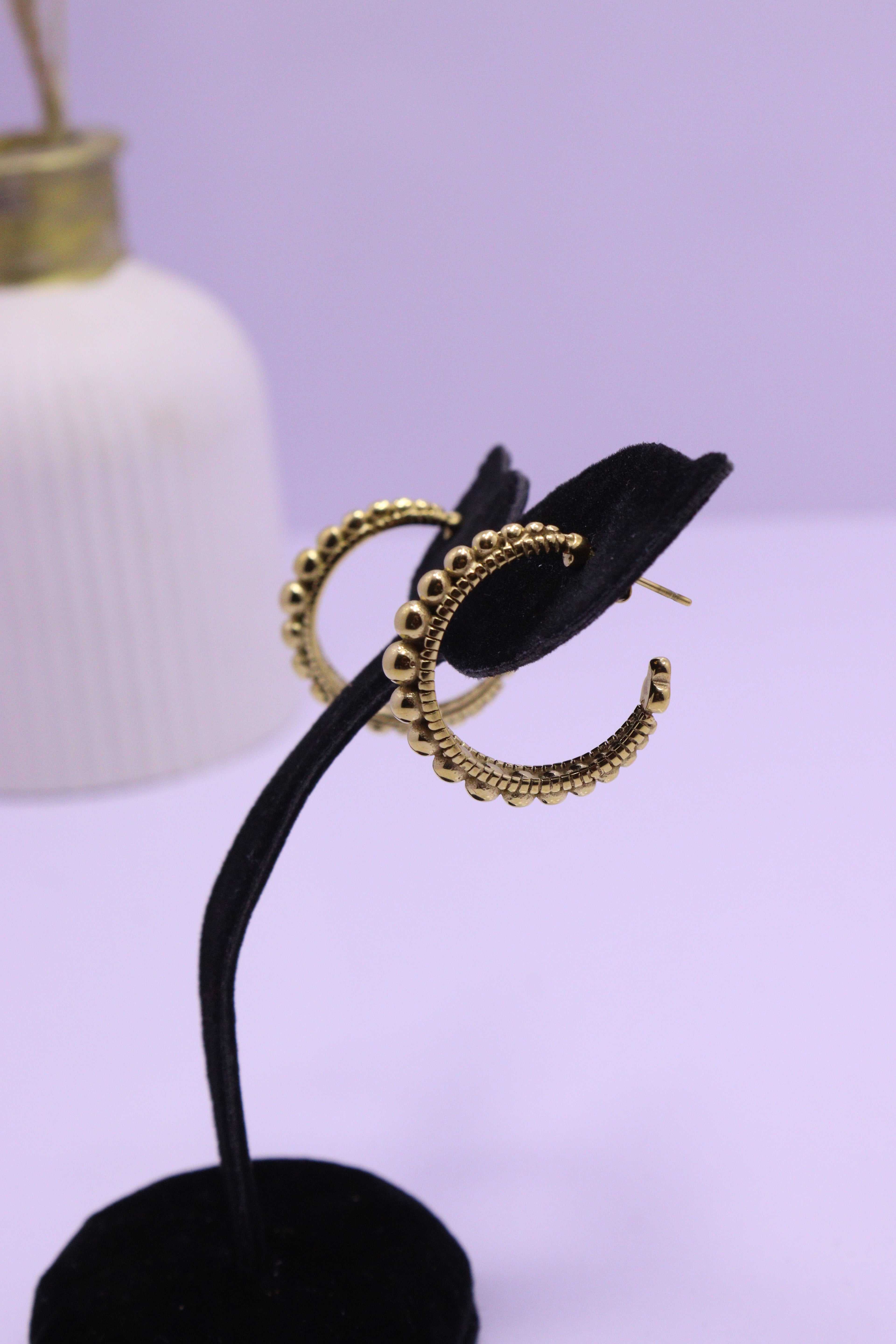 Bold Glow Series 0002 - AZ Golden Ear ring